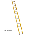 Bauer Ladder Straight Ladder, Fiberglass, 375 lb Load Capacity 33116